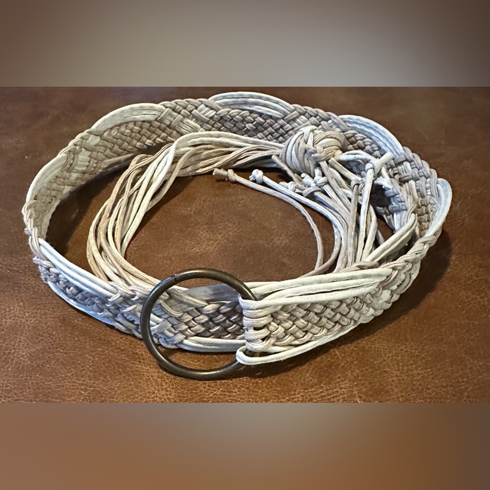 Cute Brown and Tan Woven Belt